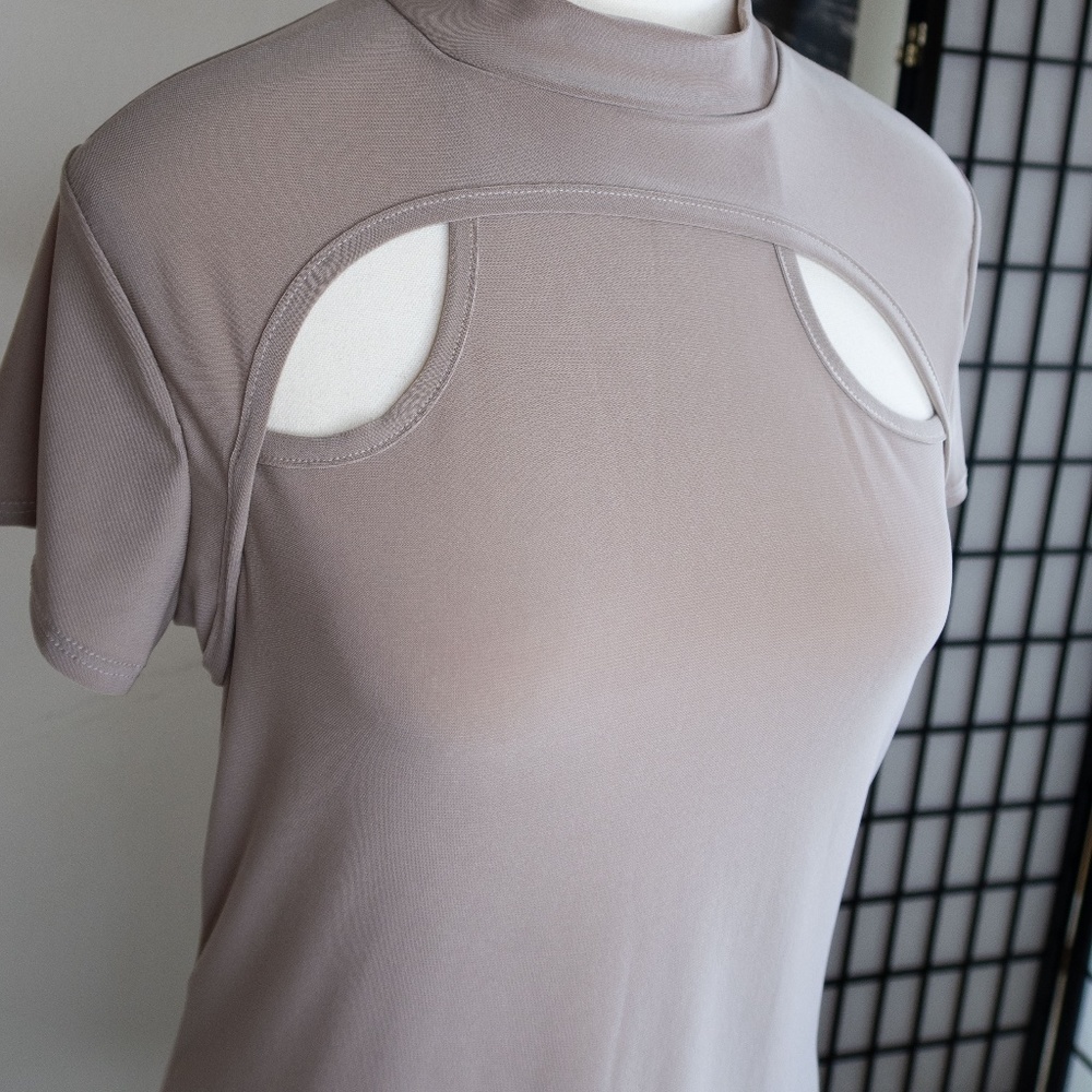 Beige dress shirt